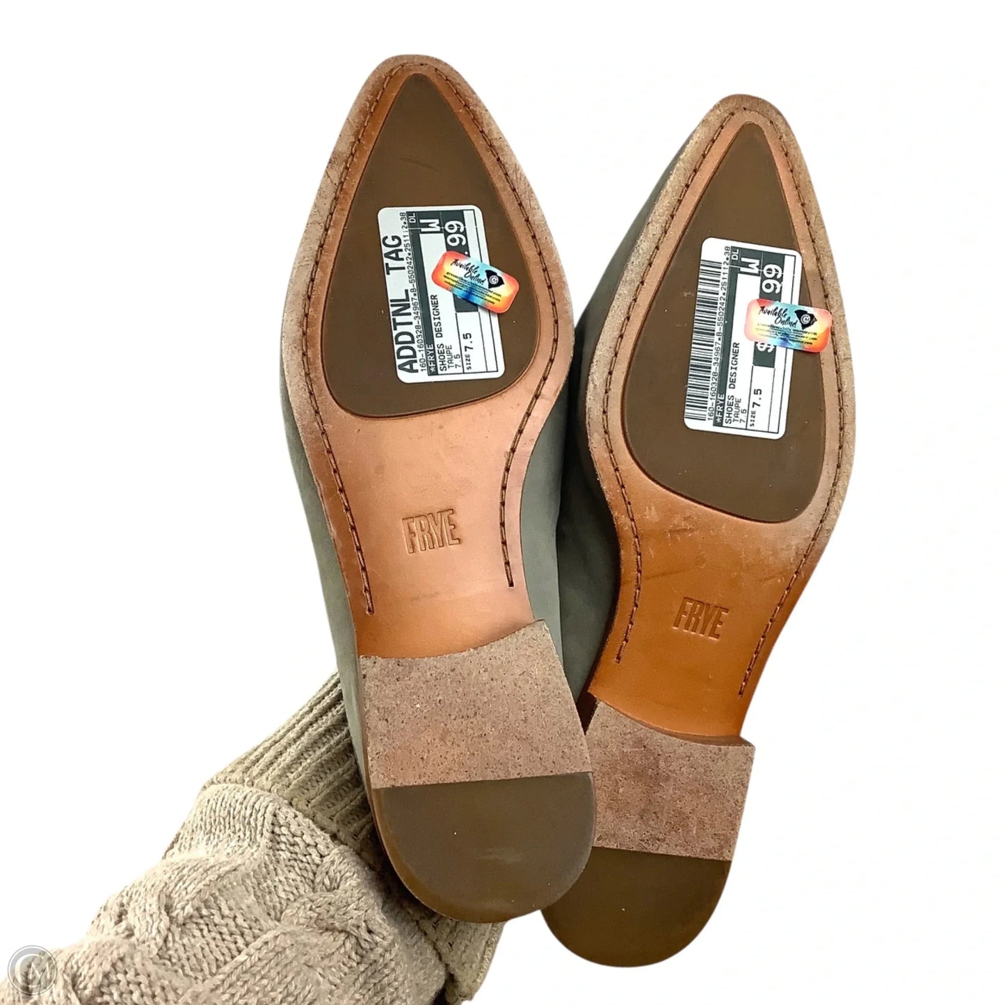 Shoes Designer By Frye In Taupe, Size: 7.5