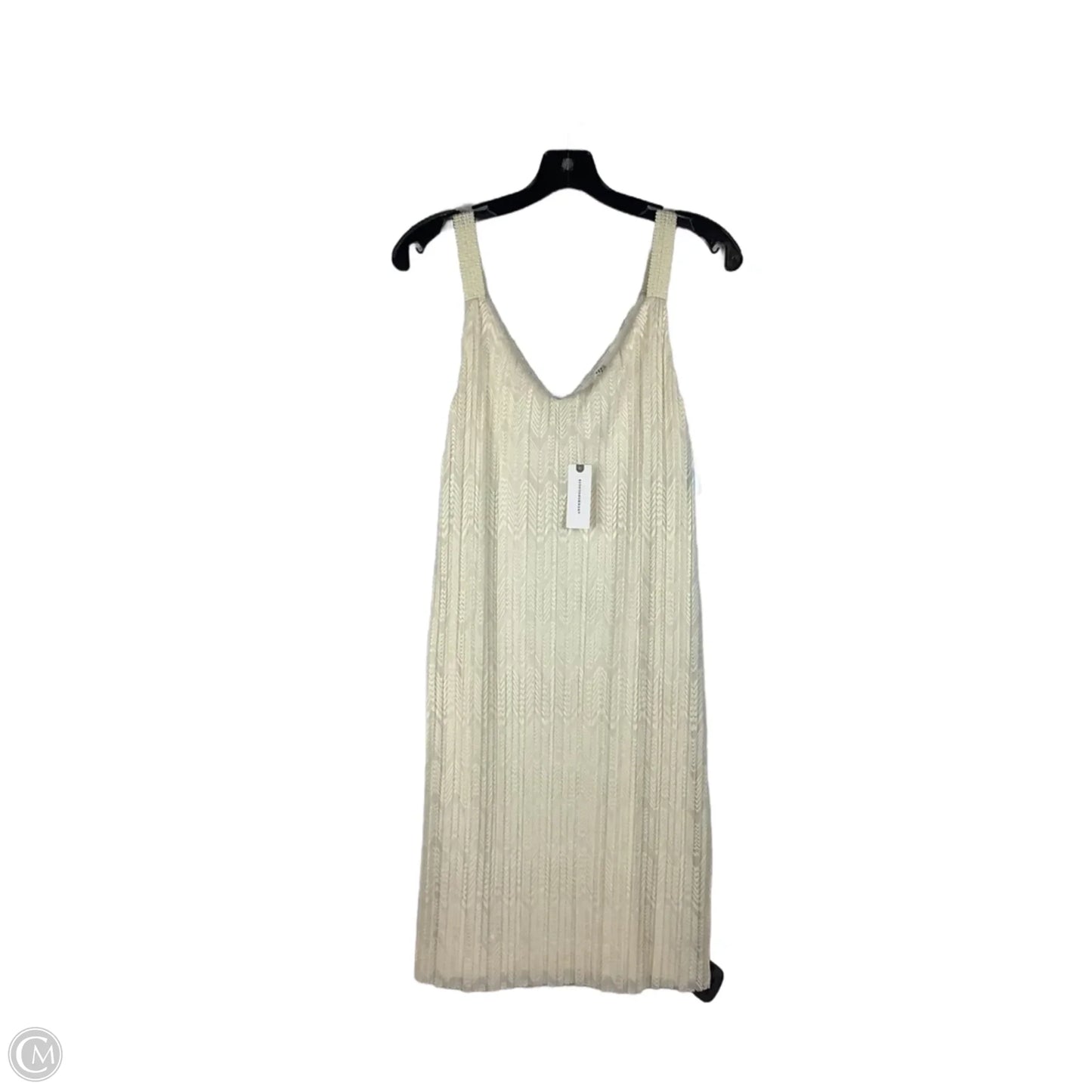 Dress Party Midi By Anthropologie In Cream, Size: 6
