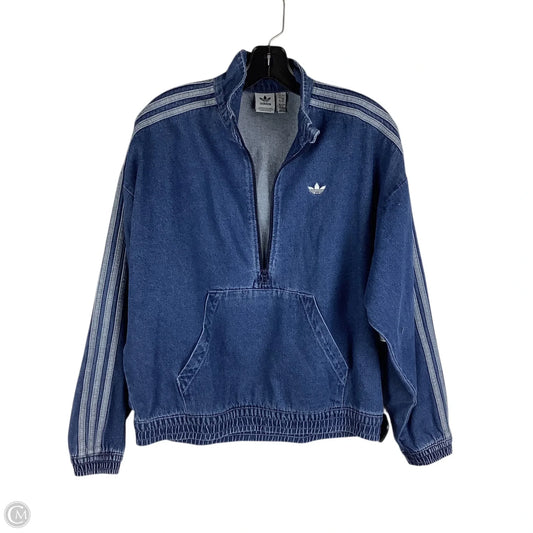 Jacket Denim By Adidas In Blue Denim, Size: L