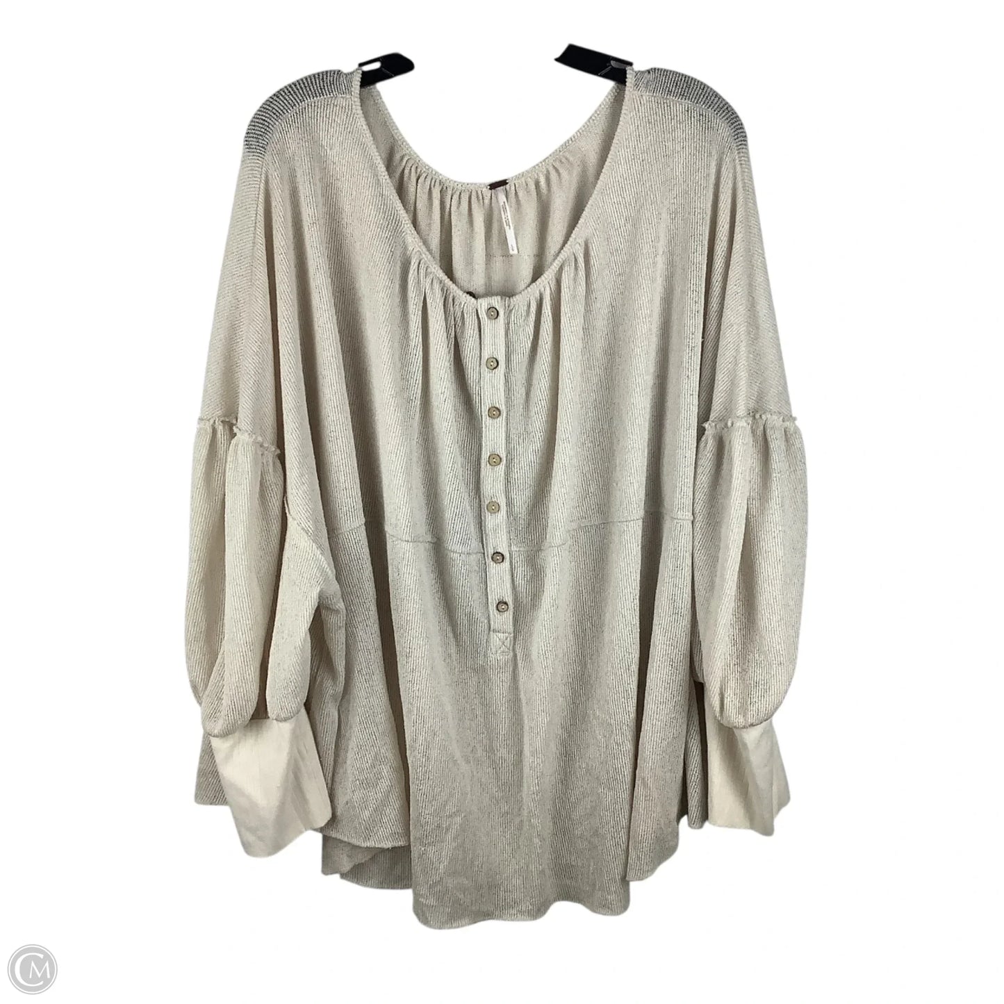 Top Long Sleeve By Free People In Cream, Size: L