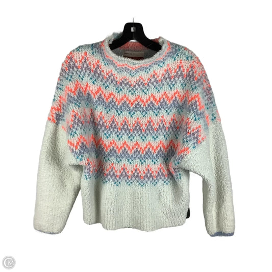 Sweater By Pilcro In Orange & White, Size: Sp