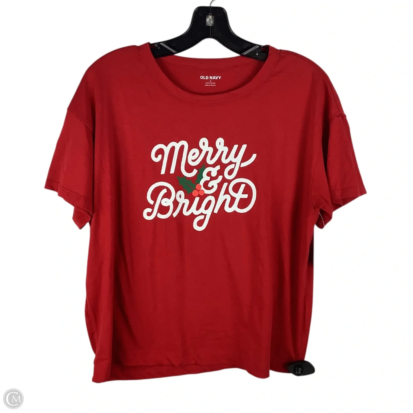 Top Short Sleeve Basic By Old Navy In Red, Size: M