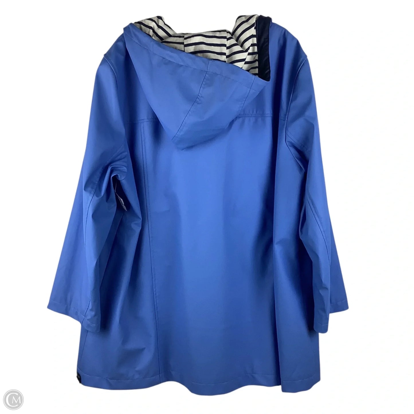 Jacket Windbreaker By Talbots In Blue, Size: 3x
