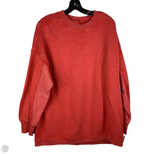 Sweatshirt Crewneck By Aerie In Red, Size: M