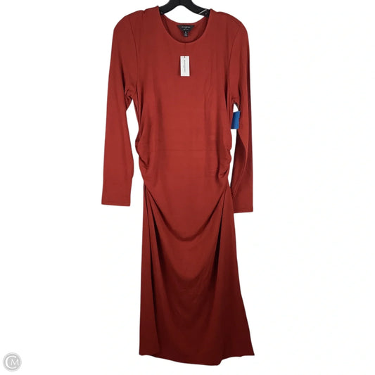 Dress Sweater By Banana Republic In Orange, Size: L