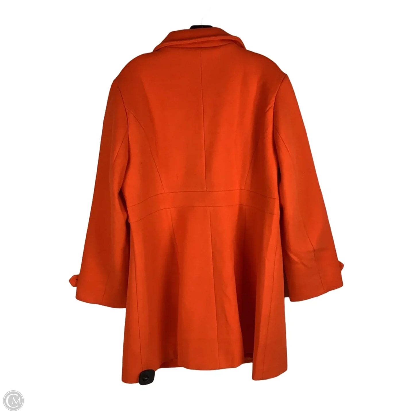 Coat Peacoat By Allegra K In Orange, Size: L