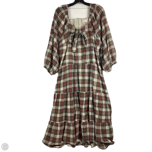 Dress Party Long By Cmc In Plaid Pattern, Size: 2x