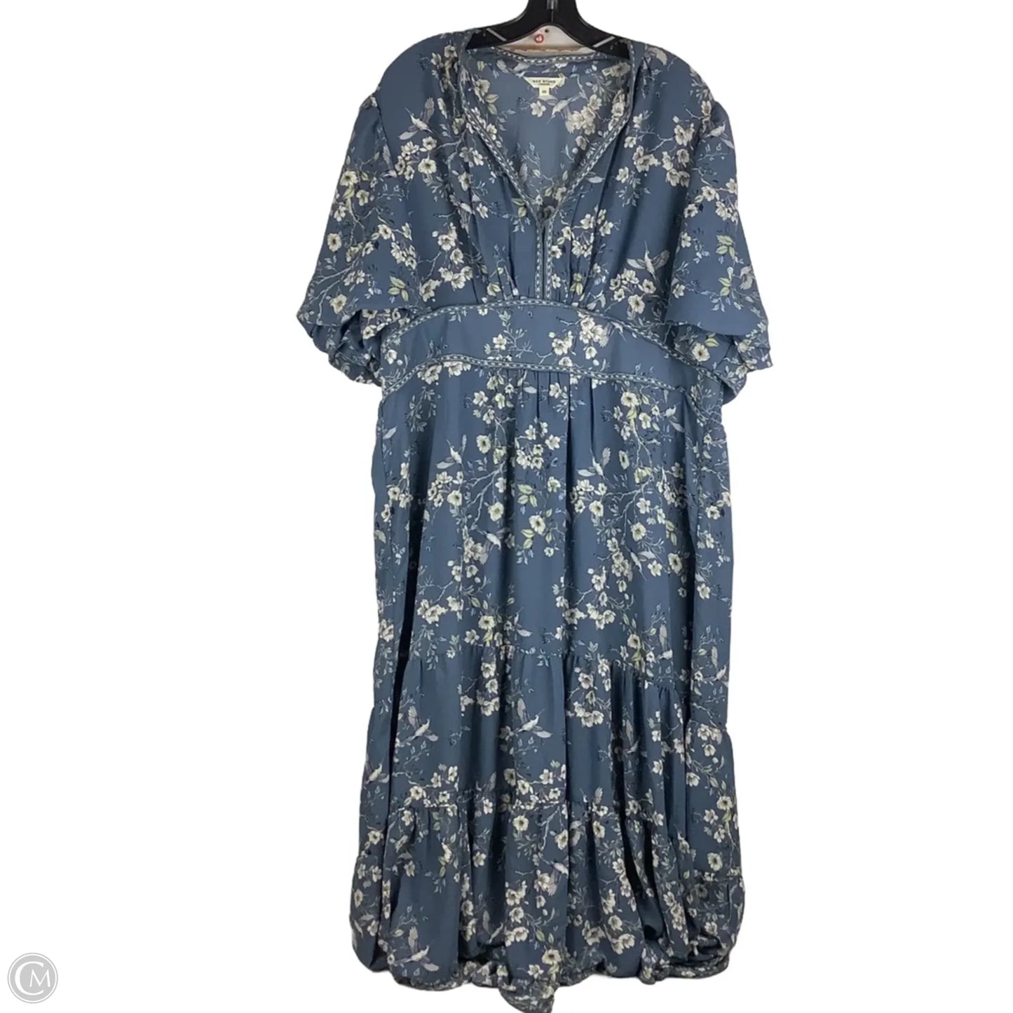 Dress Party Long By Max Studio In Blue, Size: 2x