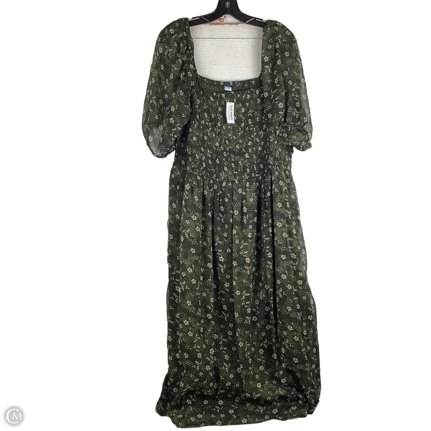 Dress Casual Maxi By Old Navy In Green, Size: 2x