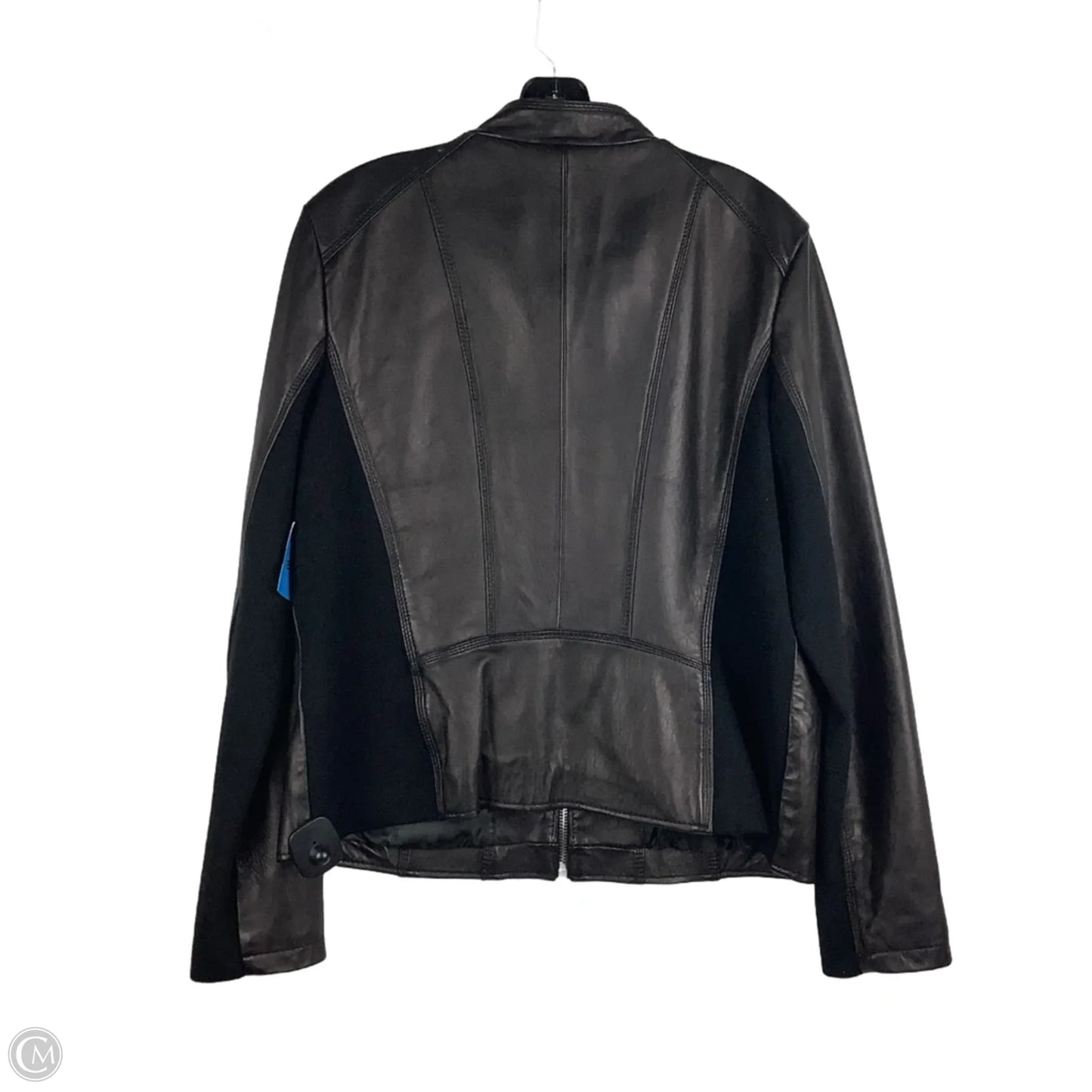 Jacket Leather By Michael By Michael Kors In Black, Size: Xl