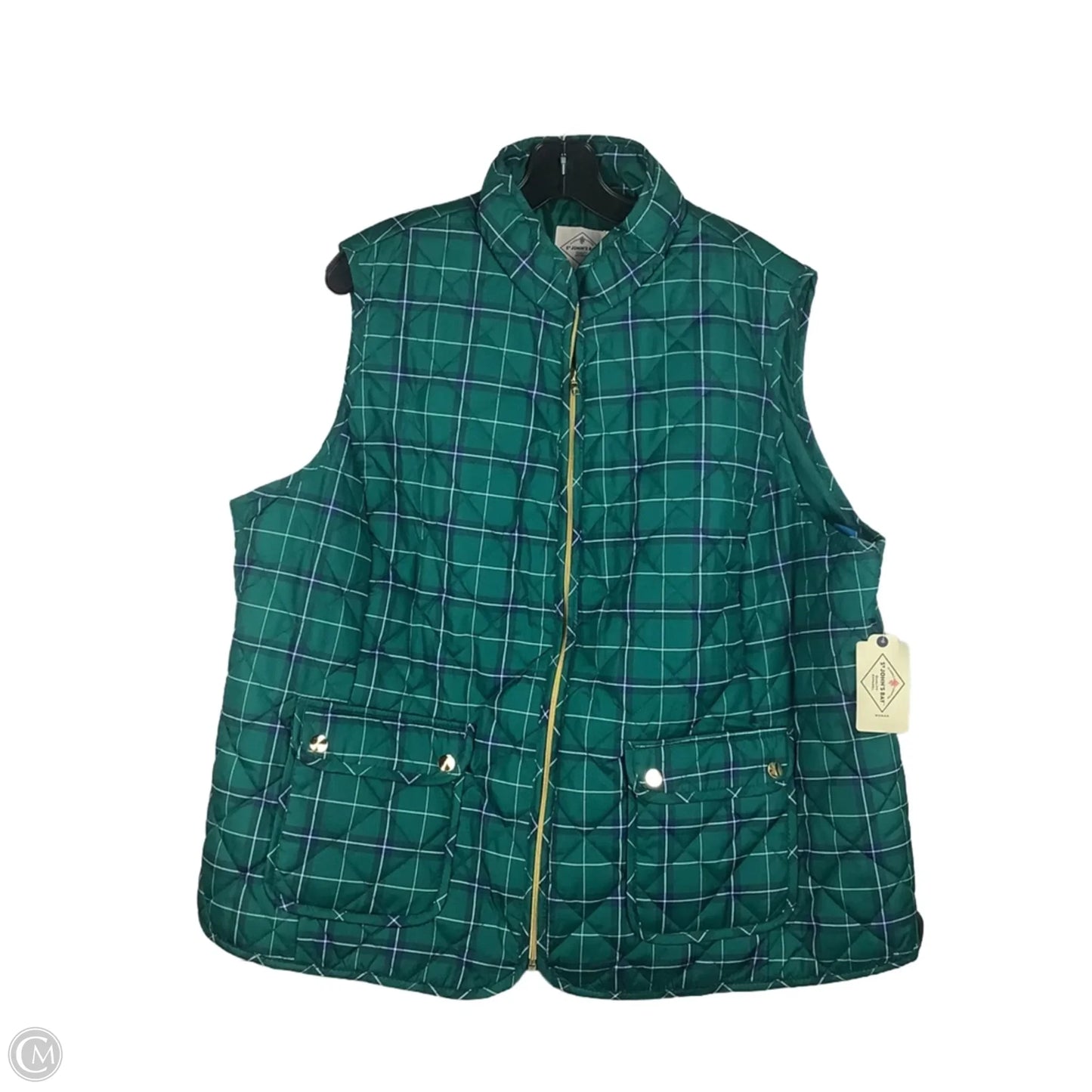 Vest Puffer & Quilted By St Johns Bay In Green, Size: 2x