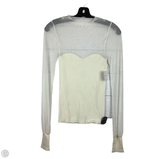 Top Long Sleeve By Free People In White, Size: M