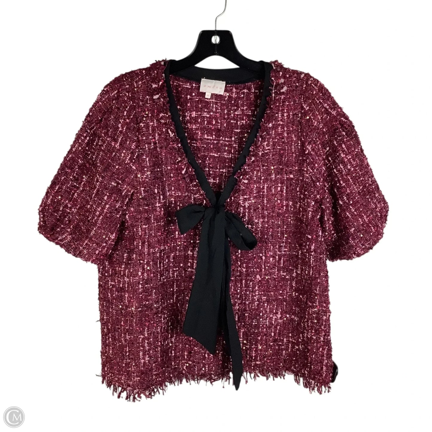 Top Short Sleeve By Entro In Purple, Size: M