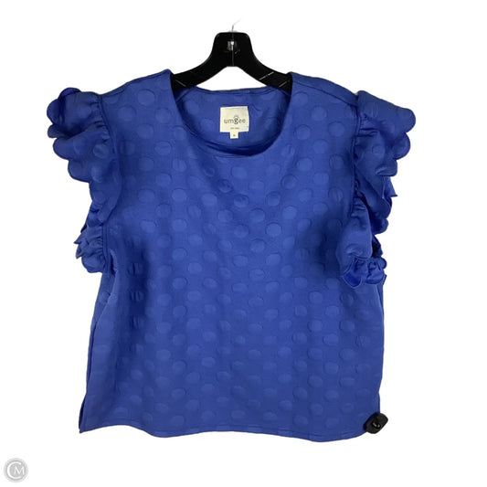 Top Short Sleeve By Umgee In Blue, Size: M