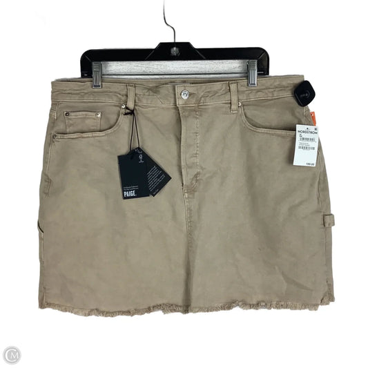 Skirt Mini & Short By Paige In Brown, Size: 14