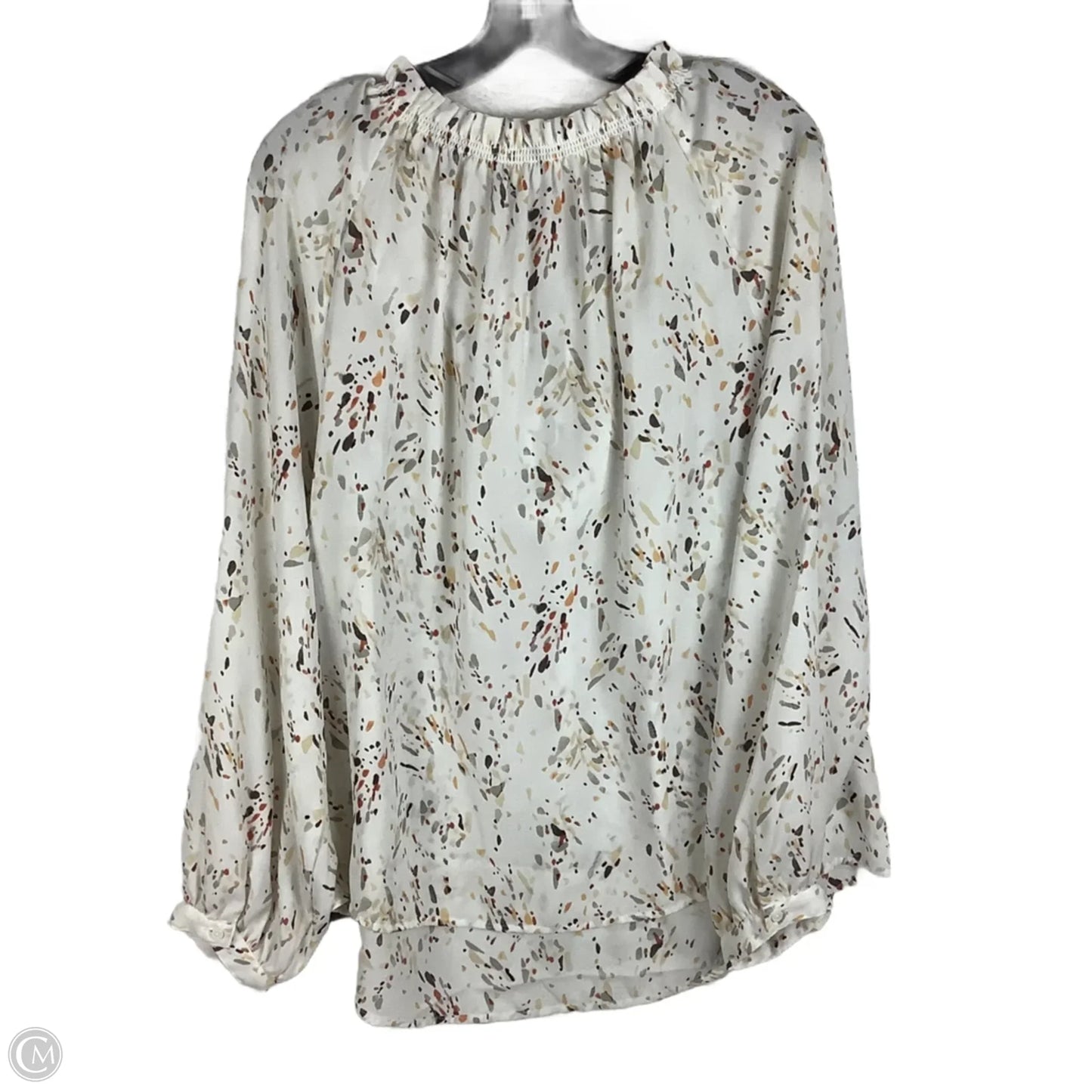 Top Long Sleeve By A New Day In White, Size: Xxl