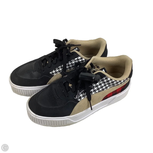 Shoes Sneakers By Puma In Black & Tan, Size: 8