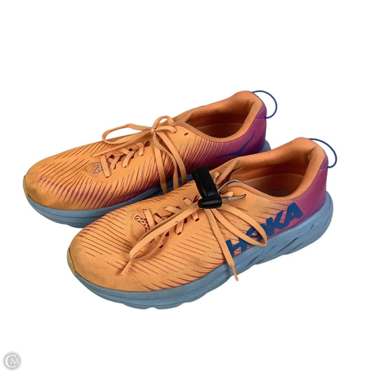 Shoes Athletic By Hoka In Orange, Size: 10