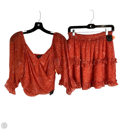 Skirt Set 2pc By 1.state In Orange, Size: M