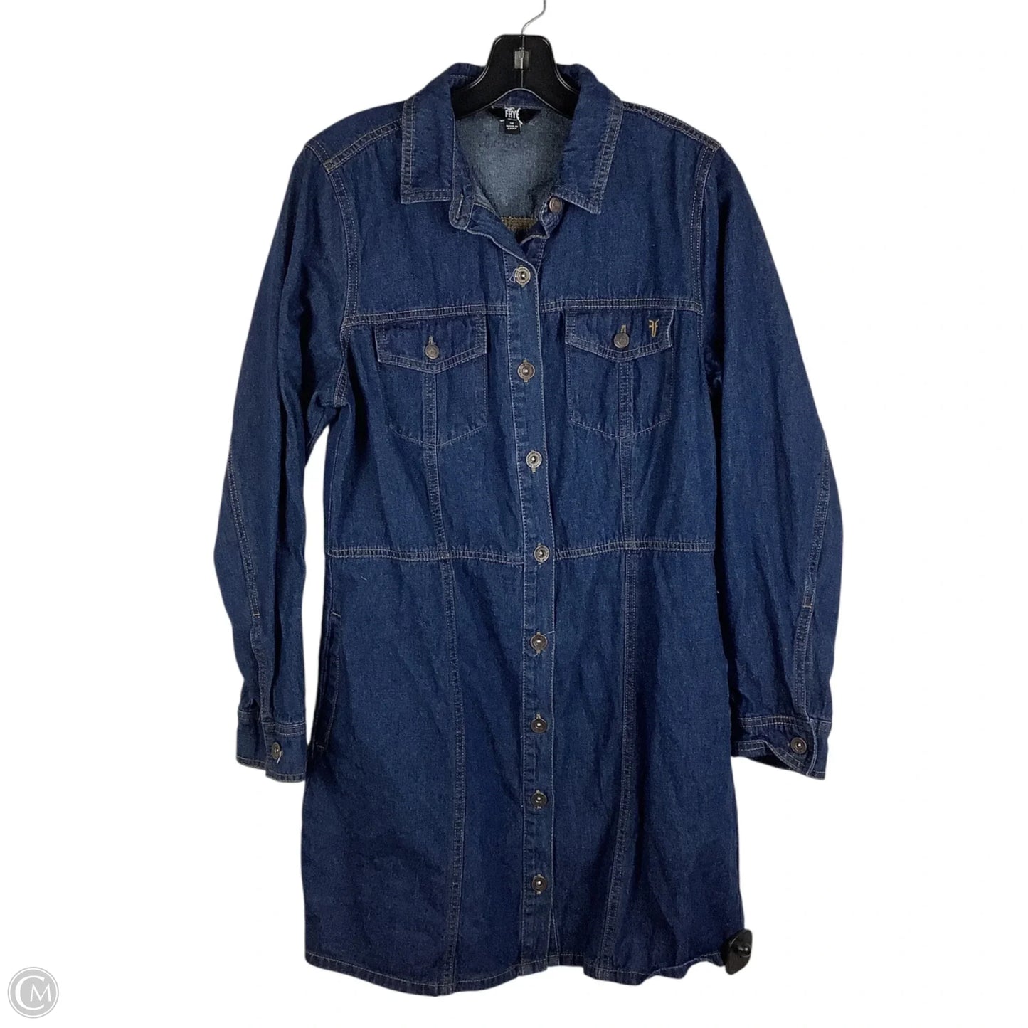 Dress Designer By Frye In Blue Denim, Size: M