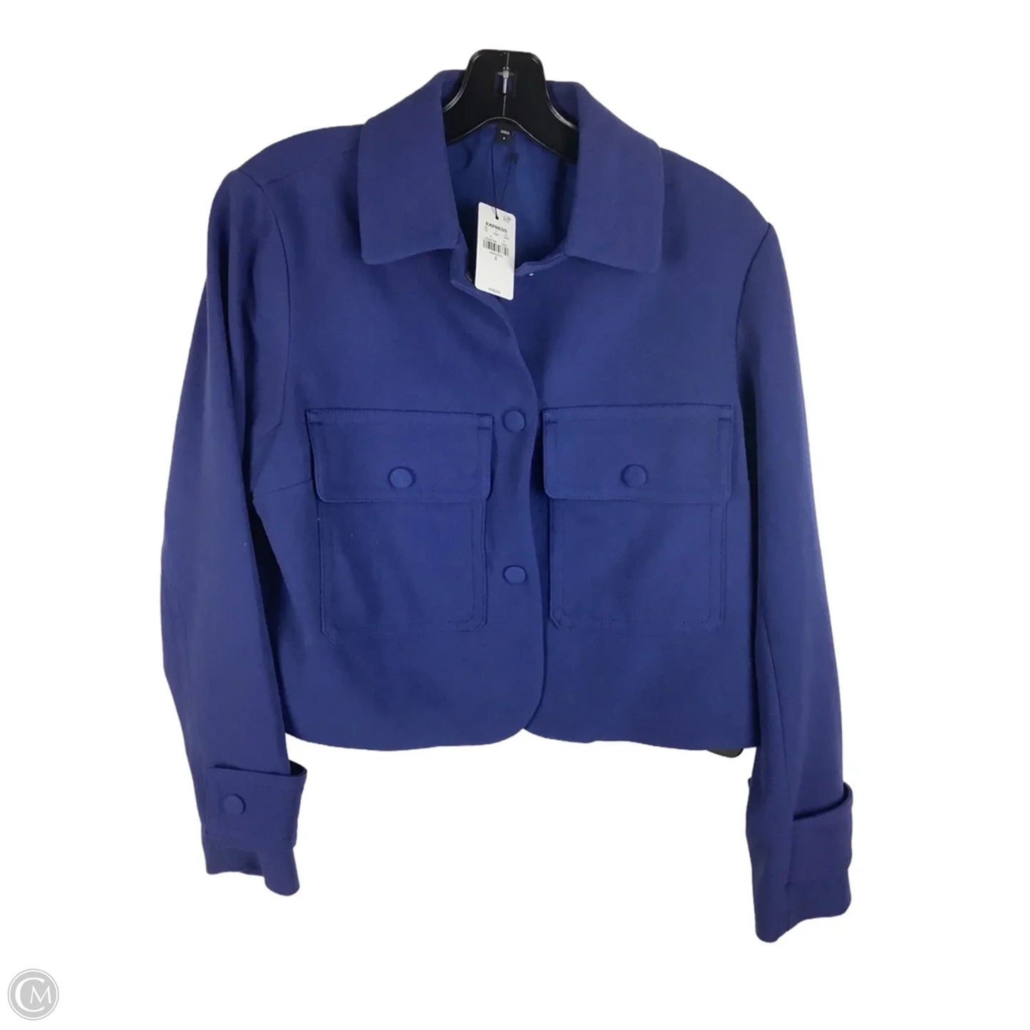 Jacket Other By Express In Blue, Size: S