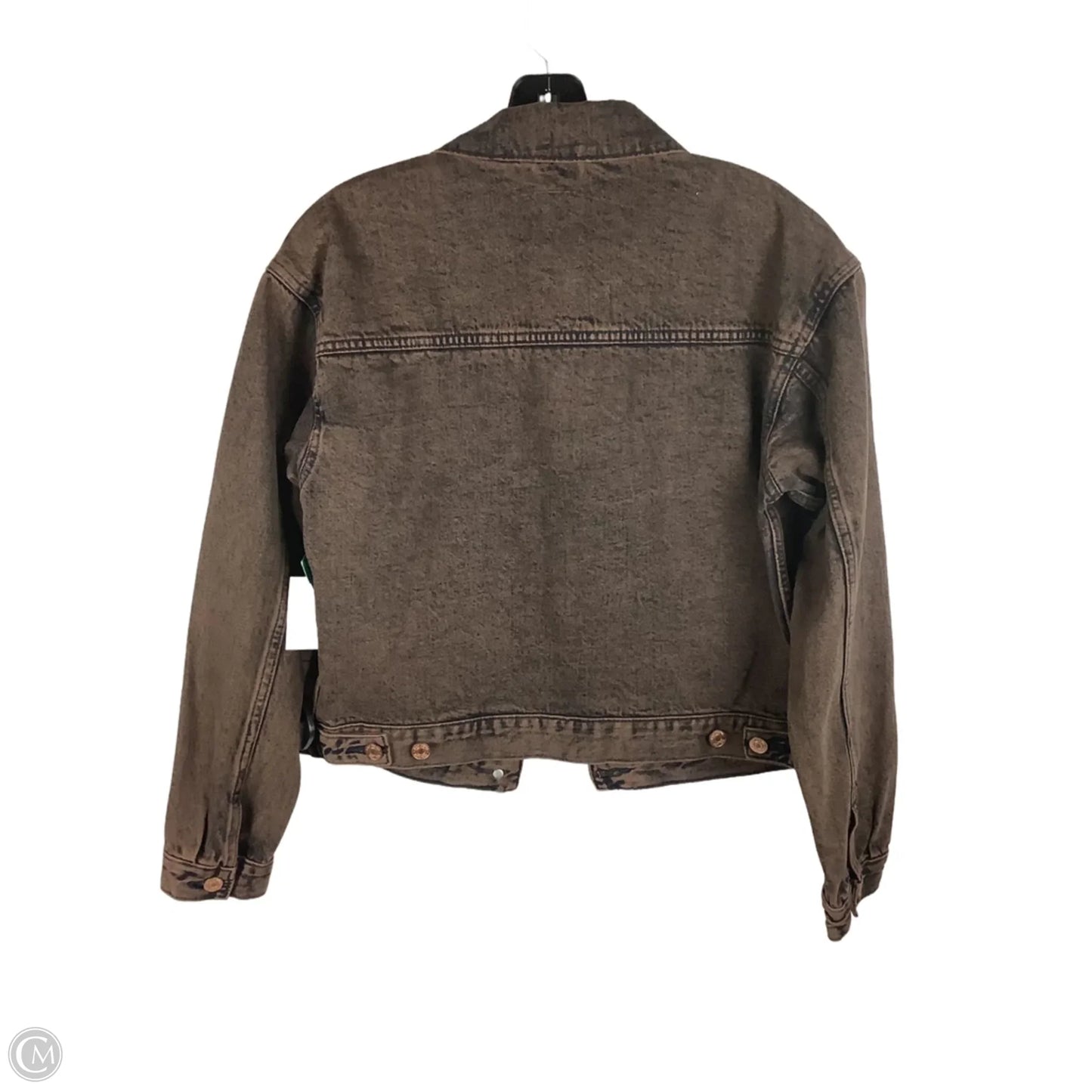 Jacket Denim By Gap In Brown, Size: S