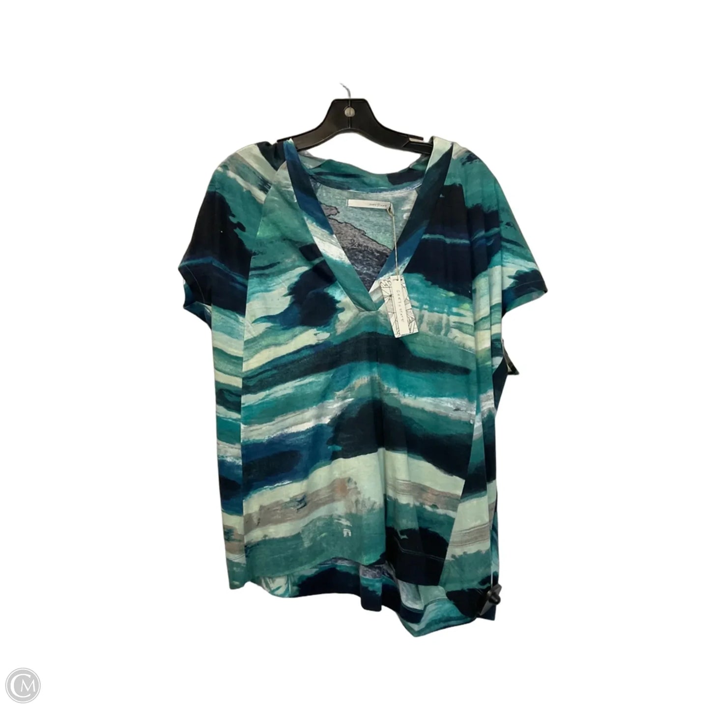 Top Short Sleeve By Grey State In Green, Size: 2