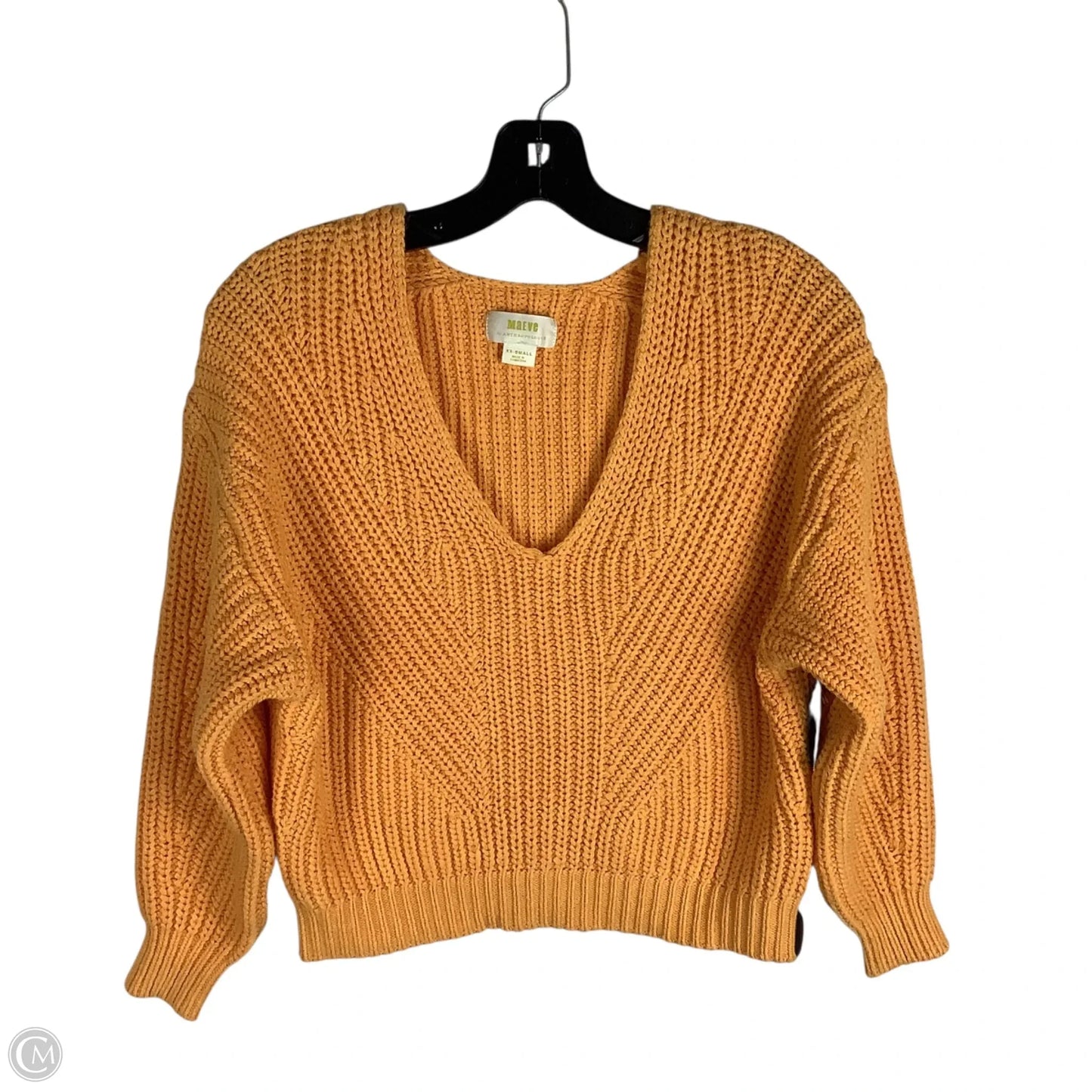 Sweater By Maeve In Orange, Size: Xxs