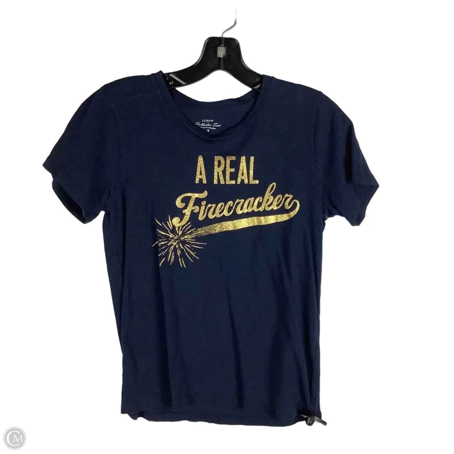 Top Short Sleeve By J. Crew In Navy, Size: S