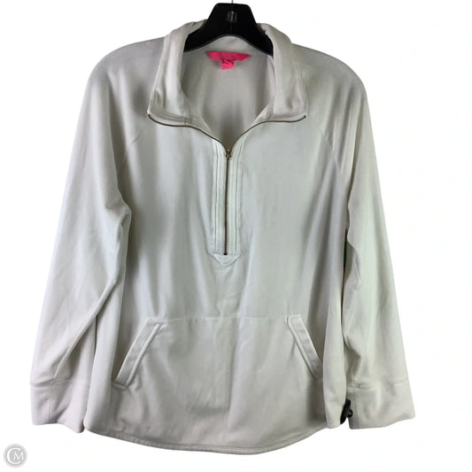 Sweatshirt Designer By Lilly Pulitzer In White, Size: L