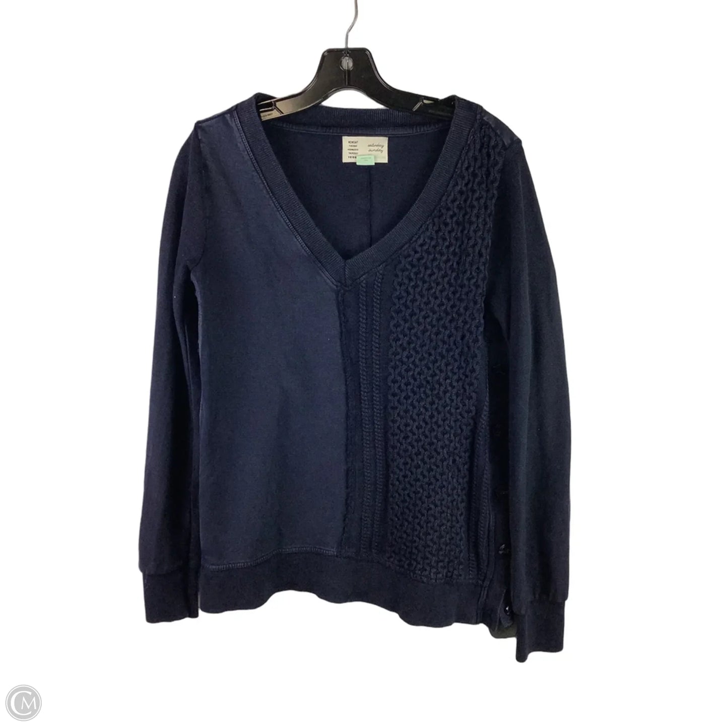 Sweatshirt Crewneck By Saturday/sunday In Navy, Size: S