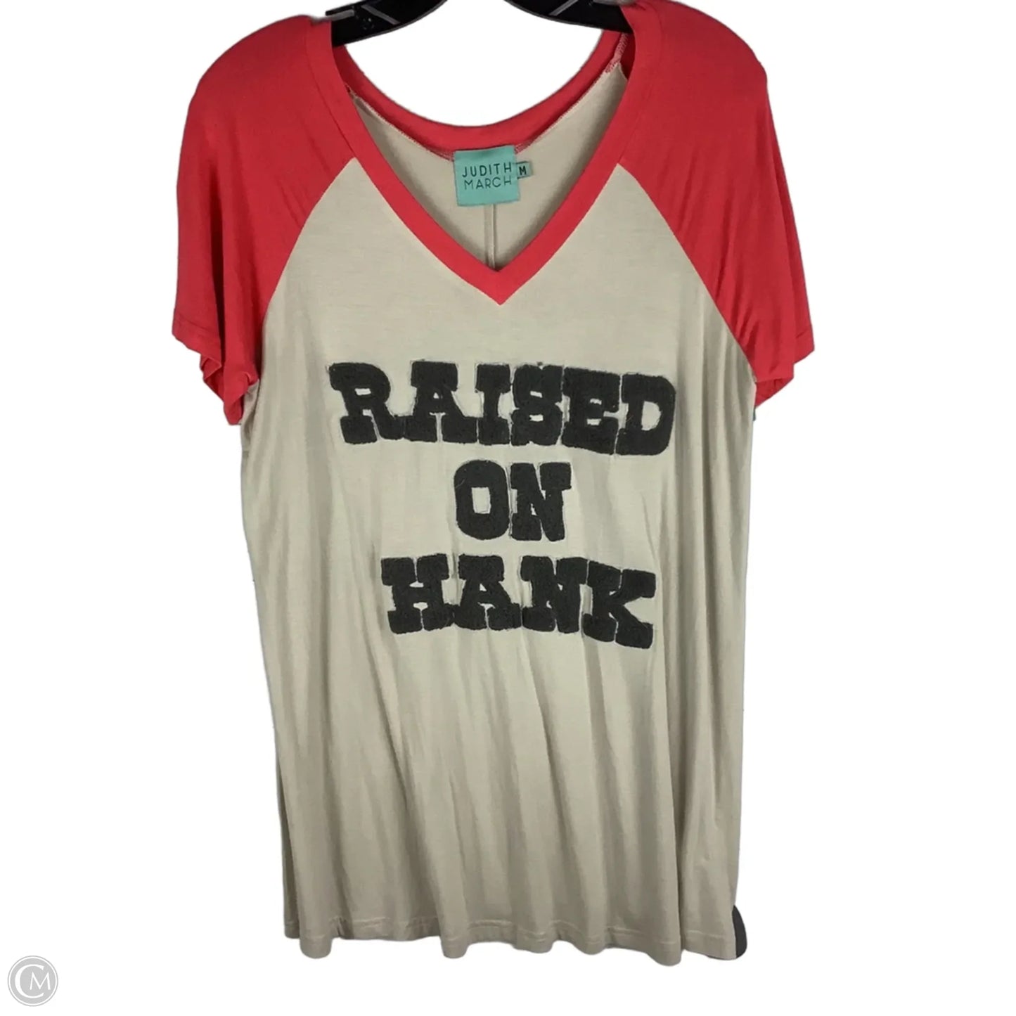 Top Short Sleeve By Judith March In Cream, Size: M
