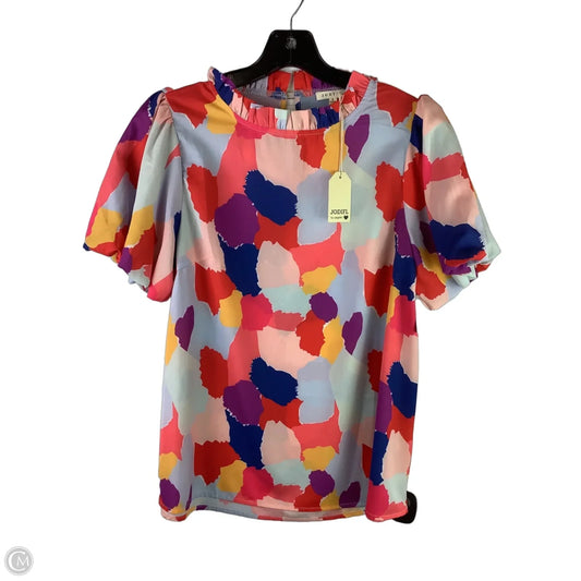 Top Short Sleeve By Jodifl In Multi-colored, Size: S