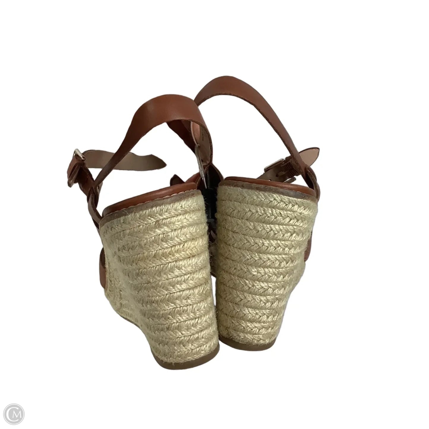 Sandals Heels Wedge By Banana Republic In Brown, Size: 11