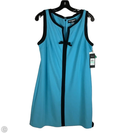 Dress Designer By Karl Lagerfeld In Blue, Size: 8