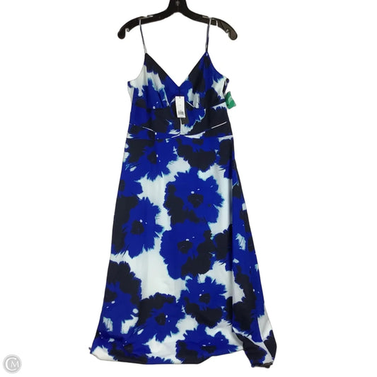 Dress Party Long By Banana Republic In Blue, Size: 10
