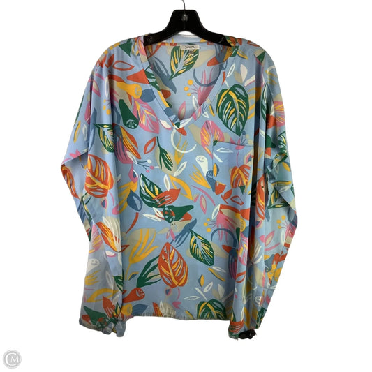 Top Short Sleeve By Jodifl In Blue, Size: L