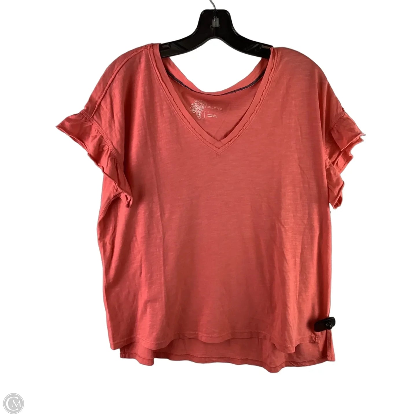 Top Short Sleeve Basic By Pilcro In Pink, Size: S