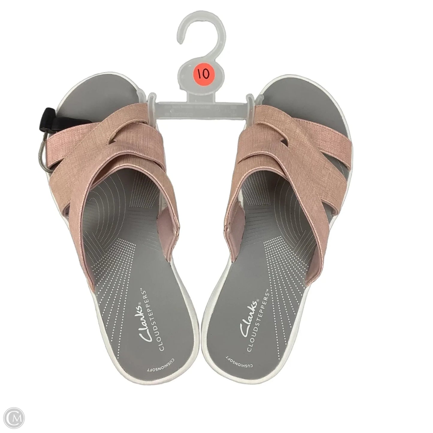 Sandals Flats By Clarks In Pink, Size: 10