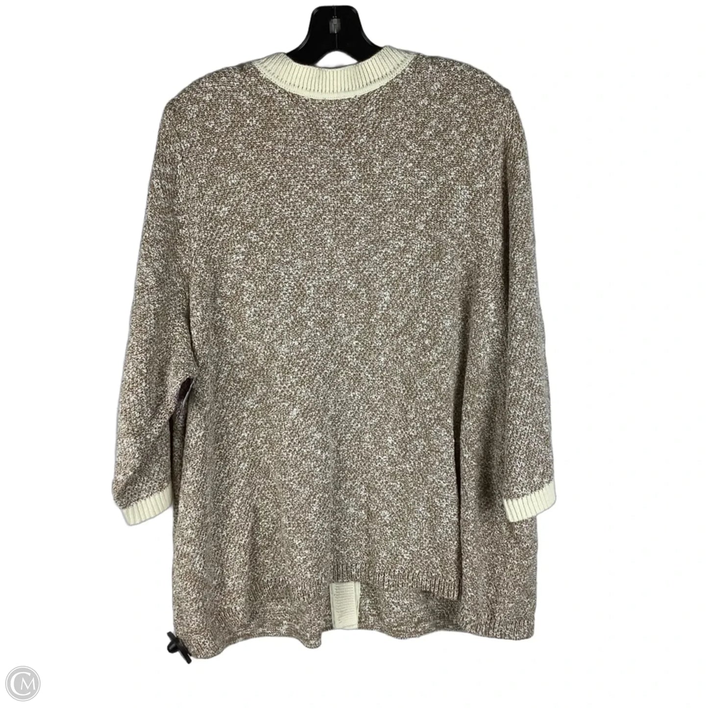 Sweater Cardigan By J. Jill In Tan, Size: 3X