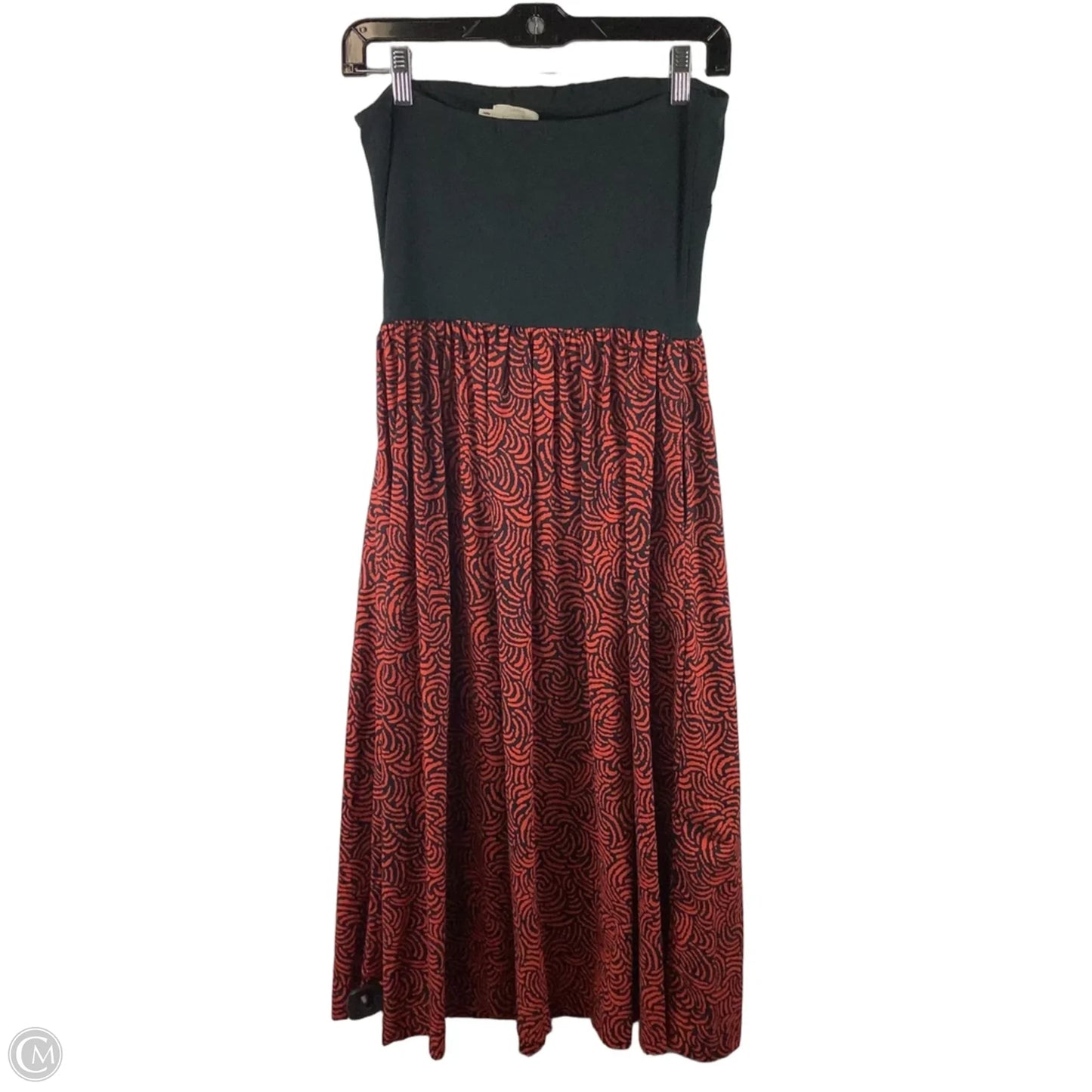 Dress Casual Midi By Nation In Black & Red, Size: S