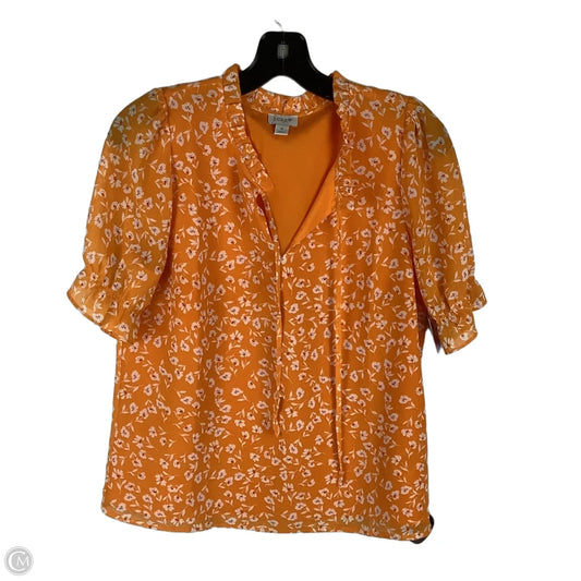 Top Short Sleeve By J. Crew In Orange, Size: S