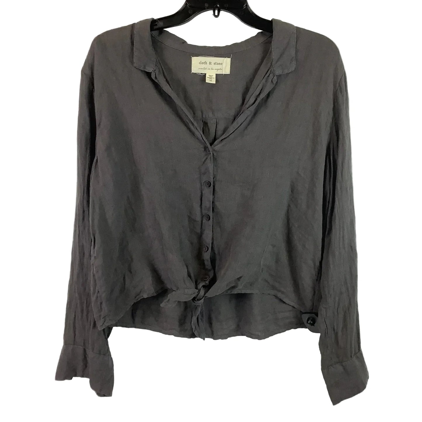 Top Long Sleeve By Cloth & Stone In Ivory, Size: M
