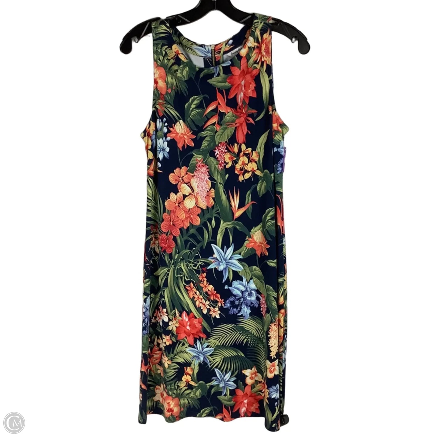 Dress Casual Midi By Tommy Bahama In Tropical Print, Size: M