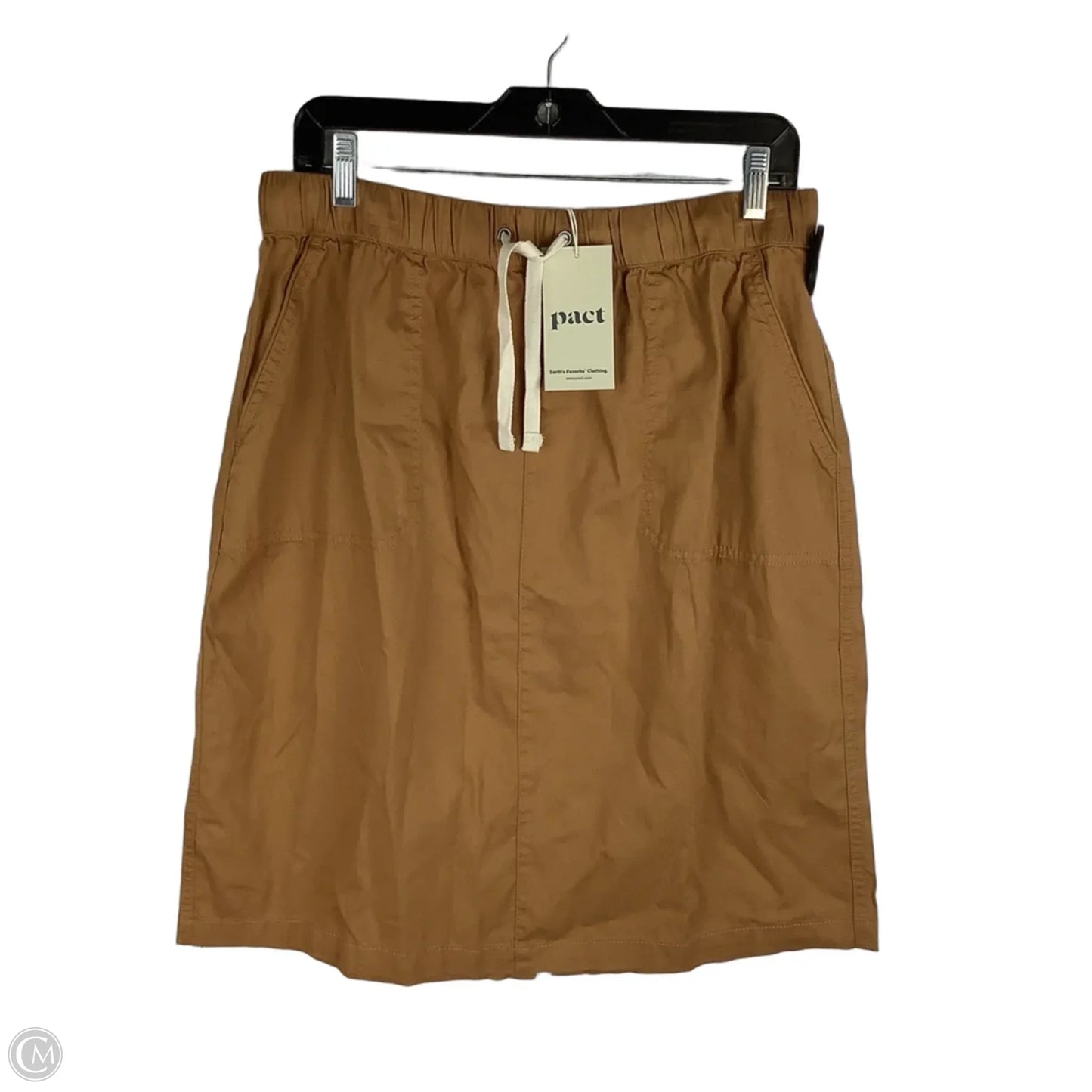 Skirt Midi By Pact In Tan, Size: L