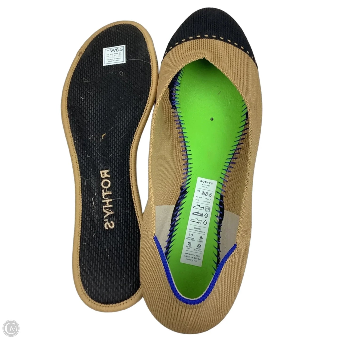 Shoes Flats By Rothys In Tan, Size: 8.5