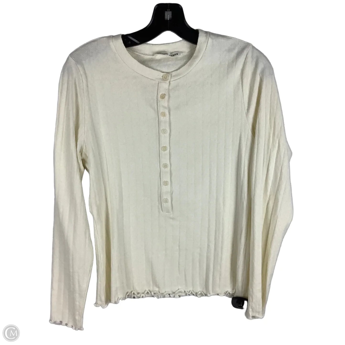 Top Long Sleeve By Reformation In White, Size: Xl