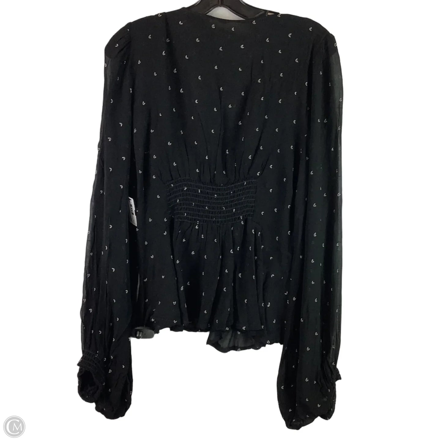 Top Long Sleeve By Free People In Black, Size: L