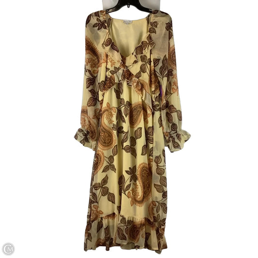 Dress Casual Maxi By Patrons Of Peace In Cream, Size: L