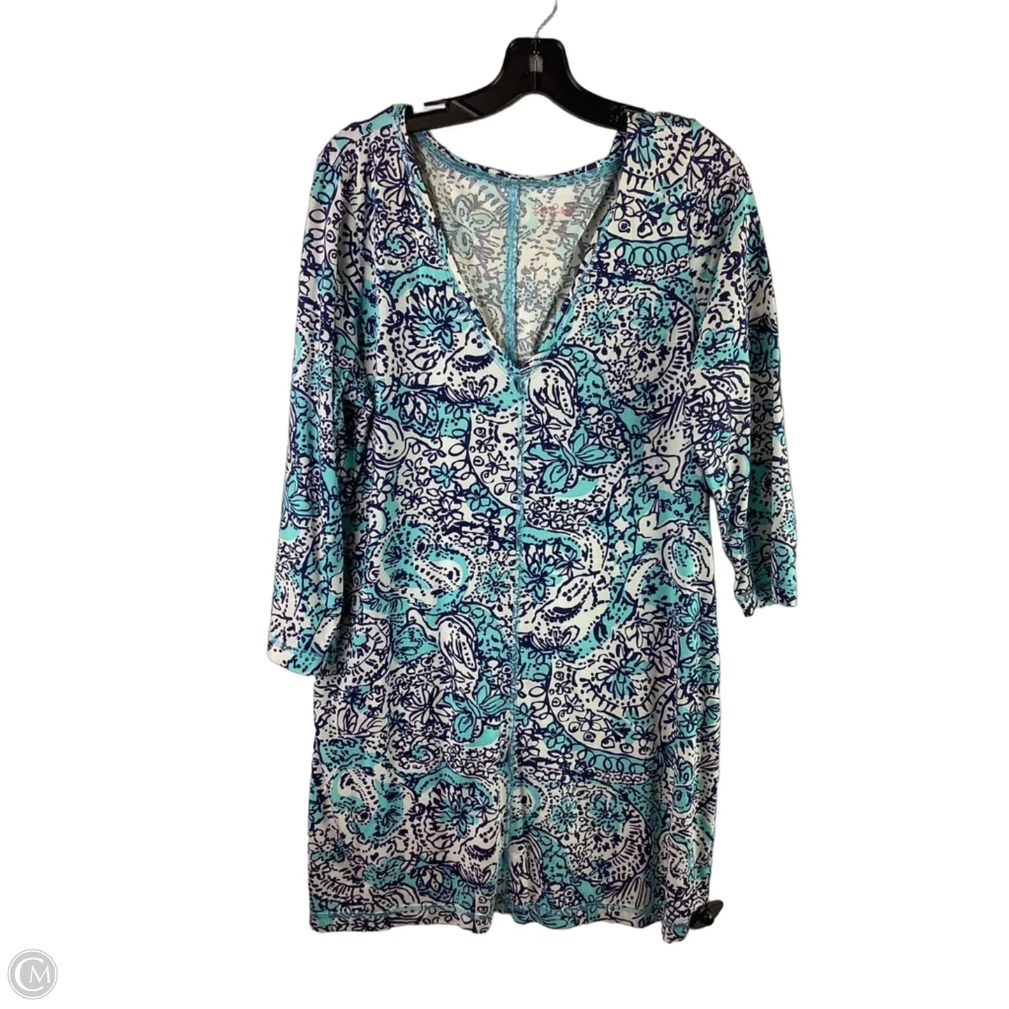 Dress Designer By Lilly Pulitzer In Blue, Size: Xl